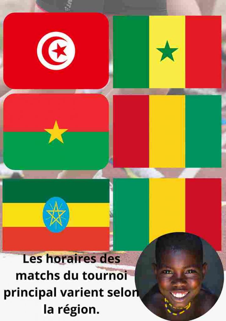 Coupe d'Afrique des Nations, drapeaux des participants